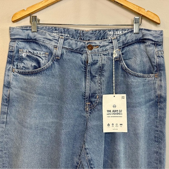 Adriano Goldschmied-Jeans of Tomorrow Sz34x33 Blue Everett Slim Straight Jeans - Picture 3 of 11